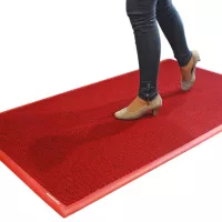 Antracitová textilní vstupní rohož FLOMA Perla - délka 100 cm, šířka 200 cm, výška 1,1 cm