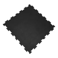 Černo-modrá podlahová guma (puzzle - střed) FLOMA Sandwich EPDM - délka 100 cm, šířka 100 cm, výška 2 cm