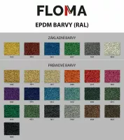 Černá gumová extrémně zátěžová modulová podlahová deska (puzzle - roh) FLOMA Sandwich - délka 100 cm, šířka 100 cm, výška 2,6 cm