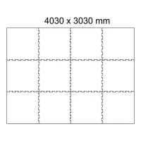 Černá gumová podlahová deska (puzzle - okraj) FLOMA FitFlo SF1050 - délka 95,6 cm, šířka 95,6 cm, výška 1,6 cm