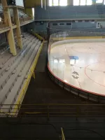 Černo-žlutá gumová podlahová deska FLOMA IceFlo SF1100 - délka 200 cm, šířka 100 cm, výška 2 cm