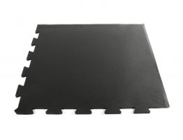 Černá gumová rohová fitness deska Sport Tile - 61 x 61 x 1 cm