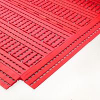Červená náběhová hrana WORK-DECK - délka 60 cm, šířka 12 cm, výška 2,5 cm